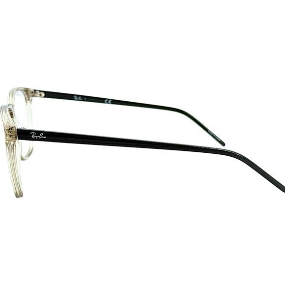 Ray Ban RB5387 Unisex Plastic Eyeglass Frame 8141 Transparent Beige 52-18 - Picture 3 of 4